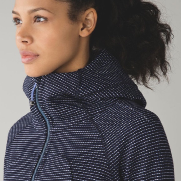 Lululemon 4 Scuba Hoodie III Double Dot Naval Blue Lullaby Naval Blue Zip Jacket - Picture 3 of 14
